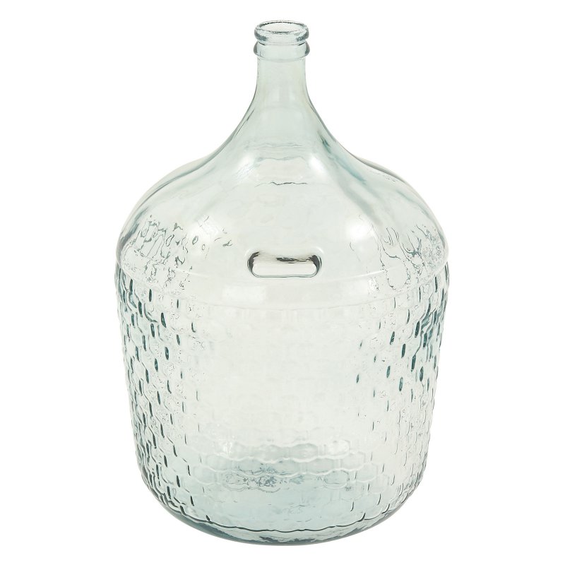 Decmode Glass Wide Bottle Vase