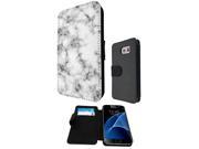 Samsung Galaxy S7 G930 Edge Flip Case Credit Card Holder Cover Book Style 1229 - Novelty Marble Texture