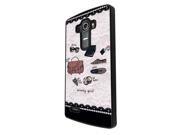 Lg G4 Coque Fashion Trend Case Coque Protection Cover Plastique Et MÃ©tal - Black 1253 - Trendy Fashion Bloggers Favourite Handbag Sunglasses Lipsti
