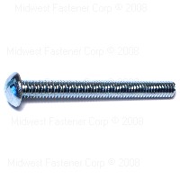 Midwest Fastener 1744 0.31-18 X 3 Slotted Round Machine Screws - 100 Piece