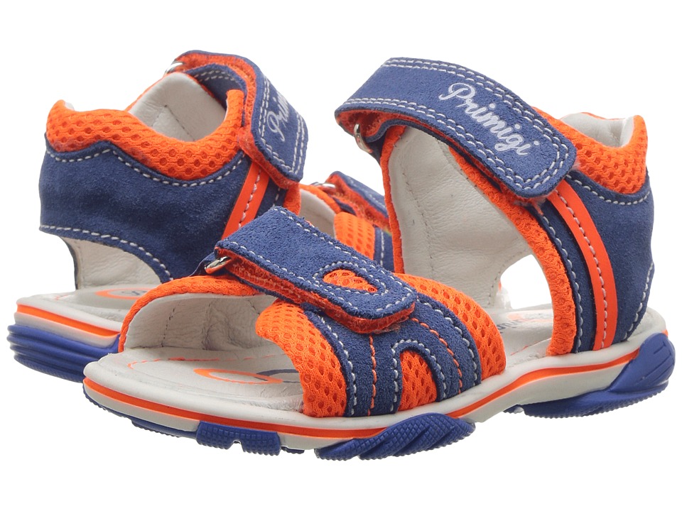 Primigi Kids - Pss 7082 (toddler) (blue/orange) Boy's Shoes