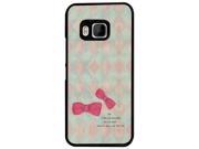 1021 - Pink Bow Girls Fashion Love Quote Design for Htc One M9 Hard Plastic Case Back Cover