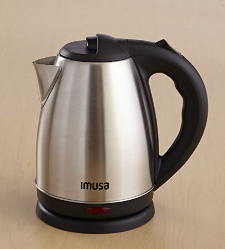 IMUSA USA GAU-18220 1.7 Liter Cordless Stainless Steel Electric Tea Kettle with Easy to Serve Pouring Spout thumbnail