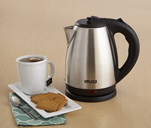 IMUSA USA GAU-18220 1.7 Liter Cordless Stainless Steel Electric Tea Kettle with Easy to Serve Pouring Spout thumbnail