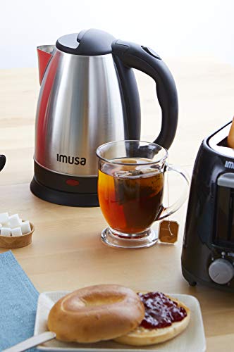 IMUSA USA GAU-18220 1.7 Liter Cordless Stainless Steel Electric Tea Kettle with Easy to Serve Pouring Spout thumbnail