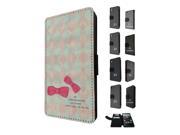 1021 - Pink Bow Girls Fashion Love Quote Design Sony Xperia M2 Flip Case Credit Card Holder Cover Book Style