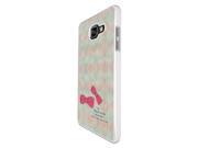 Samsung Galaxy A5 (2016) Sm-a510f Hard Plastic Case Back Cover - White 1021 - Pink Bow Girls Fashion Love Quote