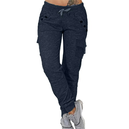 GWAABD Petite Skinny Jeans for Women Fashion Women Solid Color Pant Long Elegant Loose Pants Casual High Waist Trousers Elastic Waist Sweat Pants