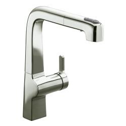Kohler K-6331-sn Vibrant Polished Nickel Evoke Single-control Pullout Kitchen Faucet