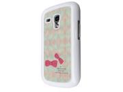 1021 - Pink Bow Girls Fashion Love Quote Design for Samsung Galaxy S3 Mini Hard Plastic Case Back Cover