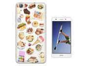 Huawei Honor 5a Gel Silicone Case Protection Cover C0275 - Collage Food Ice Cream Cupcake Doughnut Macaroon Waffle Peanut Butter