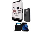 Samsung Galaxy S7 G930 Edge Flip Case Credit Card Holder Cover Book Style 1253 - Bloggers Favourite Handbag Sunglasses Lipstick Nail Polish
