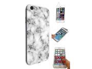 iPhone 6 6s 4.7'' 360 Degree Case Protection Gel Silicone Cover 1229 - Novelty Fun Marble Texture