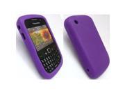 Kit Me Out Usa Silicon Skin + Screen Protector with Microfibre Cleaning Cloth for Blackberry 8520 8530 and 9300 9330 3g - Purple