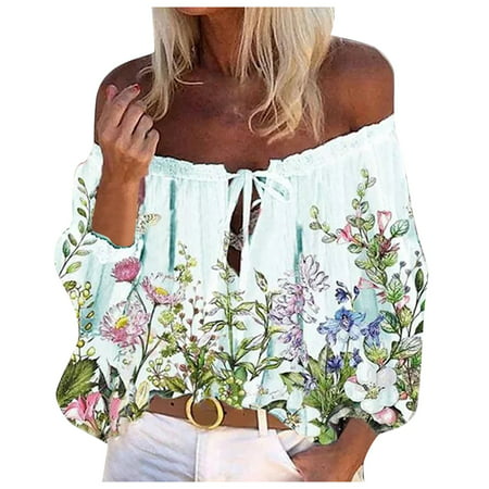 GWAABD Womens Tops Casual Top Tee for Women BeachStylish Casual T-shirt