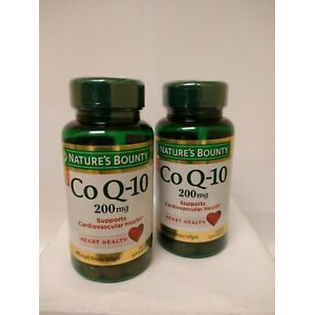 2 Packs  Nature S Bounty Co Q-10 200 Mg  45 Softgels EA  Exp 07/23+  #0995