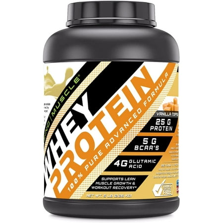 Amazing Muscle 100% Whey Protein Powder *Advanced Formula with Whey Protein Isolate as a Primary Ingredient Along with Ultra Filtered Whey Protein Con