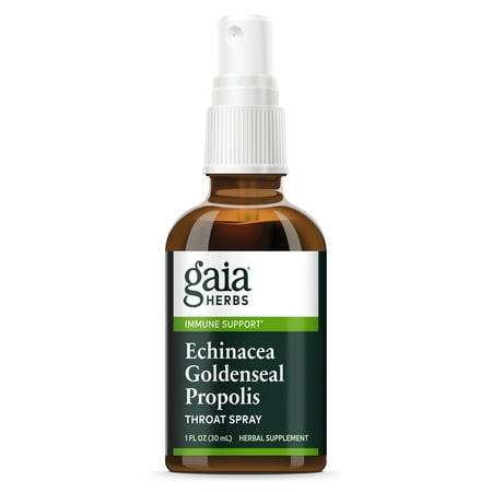 Gaia Herbs Echinacea Goldenseal Propolis Throat Spray -- 1 Fl Oz