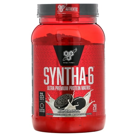 BSN  Syntha-6  Ultra Premium Protein Matrix  Cookies Cream  2.91 Lb (1.32 Kg)