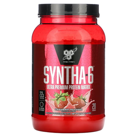 BSN  Syntha-6  Ultra Premium Protein Matrix  Strawberry Milkshake  2.91 Lbs (1.32 Kg)