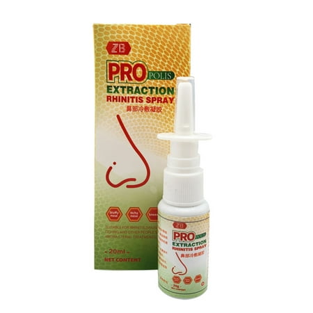 LICHENGTAI Propolis Cold Gel Rhinitis Spray 20 ML Nasal Cavity Spray Nasal Congestion Treatment Nose Cleaning Cure Relieve for Allergic Rhinitis Sinus