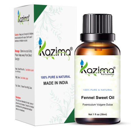 Kazima Fennel Sweet Essential Oil - 100% Pure Natural & Undiluted for Skin Care & Hair Care (30Ml)