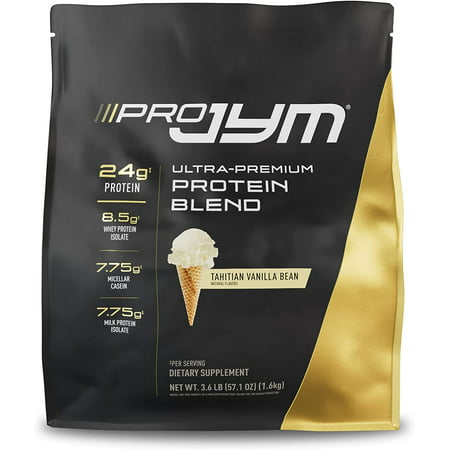 JYM Supplement Science, Pro JYM, Ultra-Premium Protein Blend, Tahitian Vanilla Bean, 3.6 Lb (1.6 Kg)