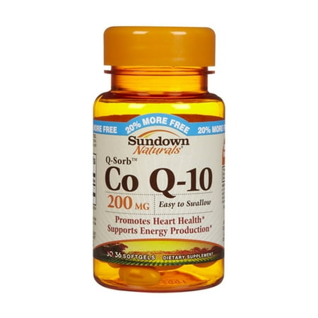 Sundown Naturals Q-Sorb Coq-10 200 Mg Softgels - 30 Ea  6 Pack