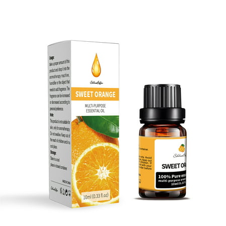 Aggxpf Essential Oil for Diffuser - 100% Pure and Natural Essential Oil Sweet Orange for Sleeping  Perfume  Aromatherapy  10ML