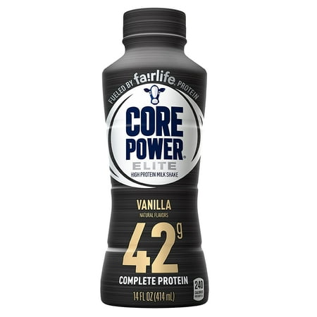 Core Power by Fairlife Elite High Protein (42g) Milk Shake  14 Fl Oz Bottles  (Pack of 12) (Vanilla)