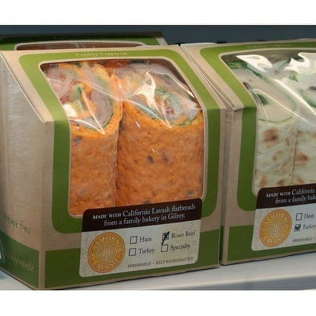Atorias Small Roasted Red Pepper Lavash Wrap Pinwheel Flatbread  2 Ounce -- 96 per Case