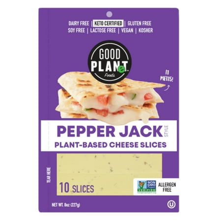 Plant-Based Pepper Jack Cheese Slices