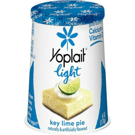 Yoplait Light Fat Free Key Lime Pie Yogurt  6 Ounce -- 12 per Case.