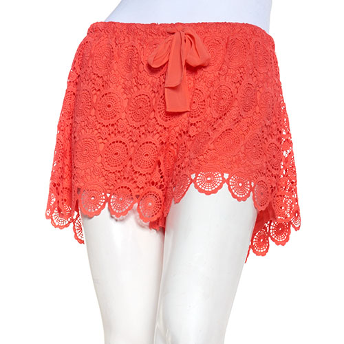 Juniors Heart Soul Crochet Shorts Xl, Mint