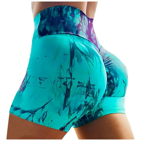 YANHAIGONG Women Pants Summer Shorts Pants for Women 2554 Women Basic Slip Bike Shorts Compression Workout Leggings Yoga Shorts Pants