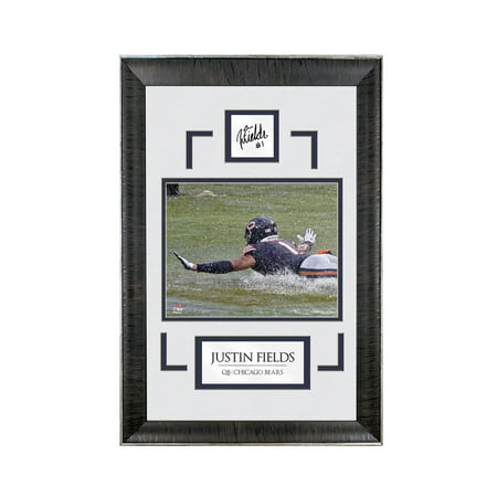 Justin Fields - Chi Town Slide - Spotlight Collection | 16 X 23 - Framed Football Photo