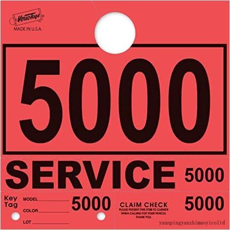 Service Dispatch Mbers 78 Sle Mirror Hang S Mbered (Red  5000-5999)