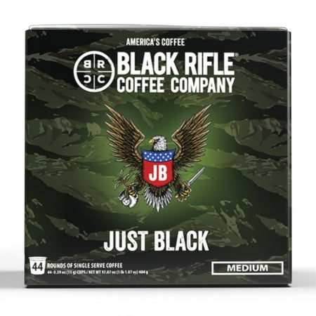 Black Rifle Coffee Company Just Black Medium Roast Coffee Pods - 44ct