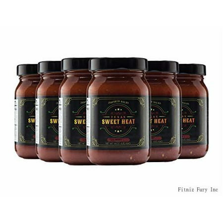 Gourmet Salsa | 6-pack of Hot-16 Oz. Jars | Gluten Free    All-natural Ingredients | Made with Sweet and Hot S and Superior Spices