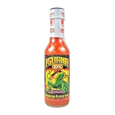 Iguana Hot Sauce  XXX Habanero Pepper  5 Fl Oz