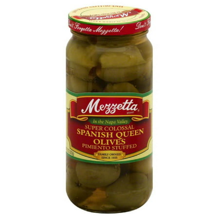 Mezzetta Colossal Queen Stuffed Olives  10 Oz (pack of 6)