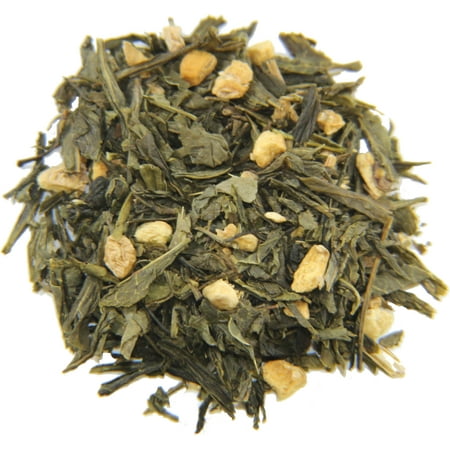 Nelson S Tea Mango Mint Peach - Sencha Green Tea with Ginger Root  Spearmint Leaf  and Dried Mango Loose Leaf Tea (2 Oz)