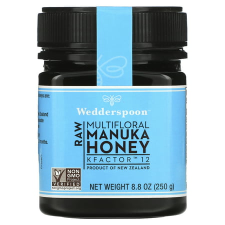 Wedderspoon  Raw Multifloral Manuka Honey  KFactor 12  8.8 Oz (250 G)