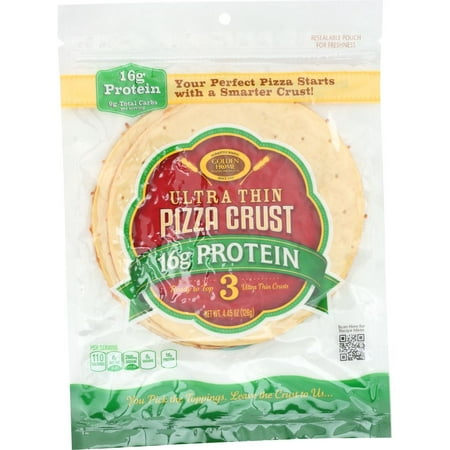 Golden Home Ultra Thin Protein Crust Pizza 7In  4.5 Oz (Pack of 10)
