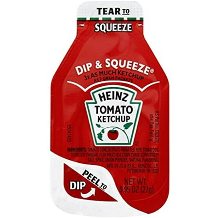 Heinz Ketchup Dip & Squeeze Single Serve Packets (0.95 Oz Packets  Pack of 500)