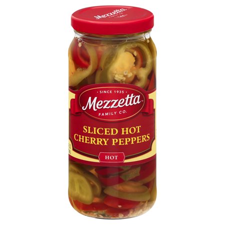 Mezzetta Peppers - Hot Cherry - Sliced - Case of 6 - 16 Oz