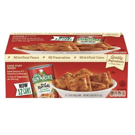 A Product of Chef Boyardee Beef Ravioli (15 Oz.  12 Pk.)
