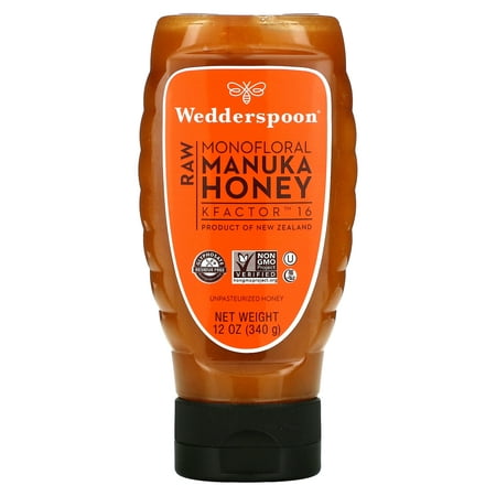 Wedderspoon  Raw Monofloral Manuka Honey  KFactor 16  12 Oz (340 G)