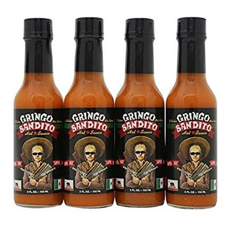 Gringo Bandito Hot Sauce  Super Hot  5 Fl Oz Pack of 12