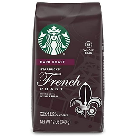 Starbucks Dark Roast Whole Bean Coffee — French Roast — 100% Arabica — 1 Bag (12 Oz.)